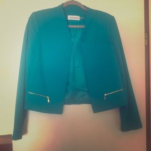 Teal colored Calvin Klein Blazer